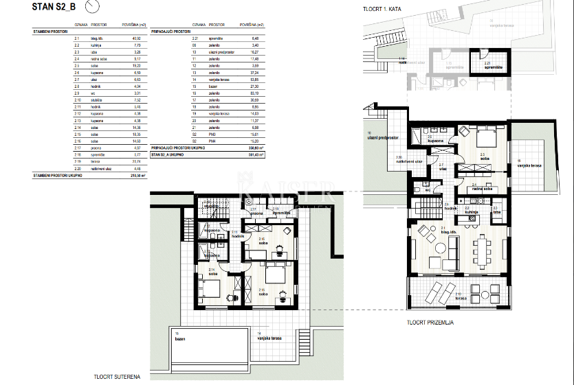 Stanovanje Glavani, Kostrena, 165m2