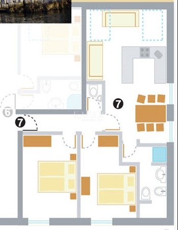 Istra, Rovinj - stanovanje 63m2 s pogledom na morje v starem mestnem jedru