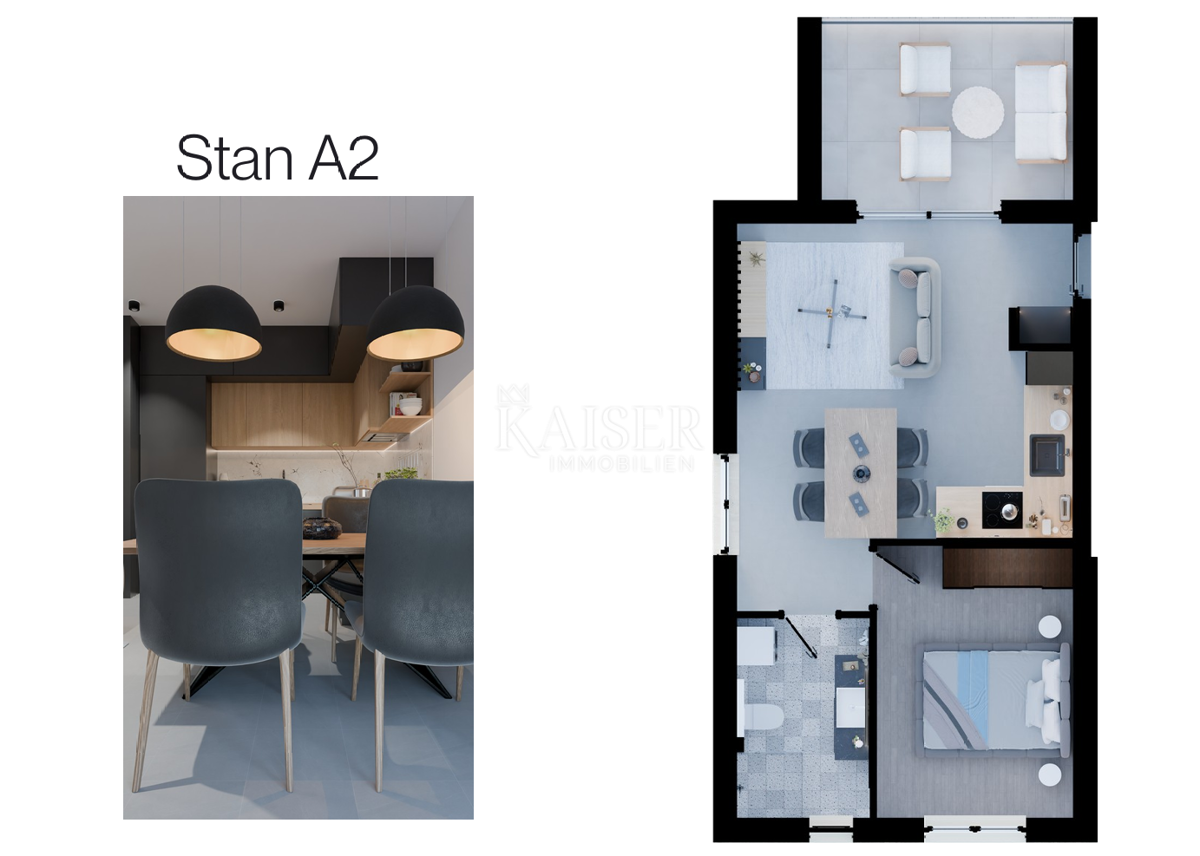 Stanovanje Rogoznica, 1m2