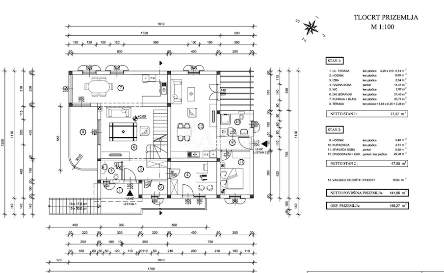 Hiša Klimno, Dobrinj, 266m2