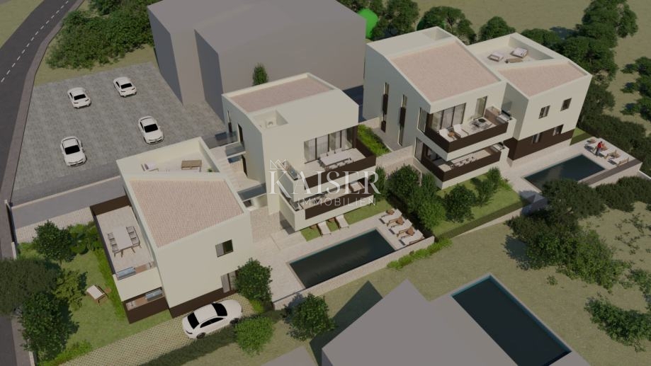 Istra, Tar - zemljišče z gradbenim dovoljenjem za 8 apartmajev