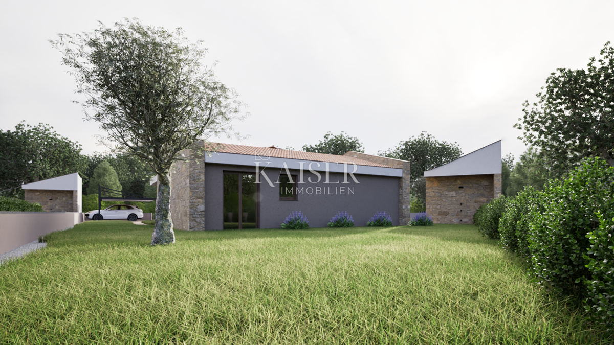 Istra - Barban, nova enonadstropna hiša z bazenom