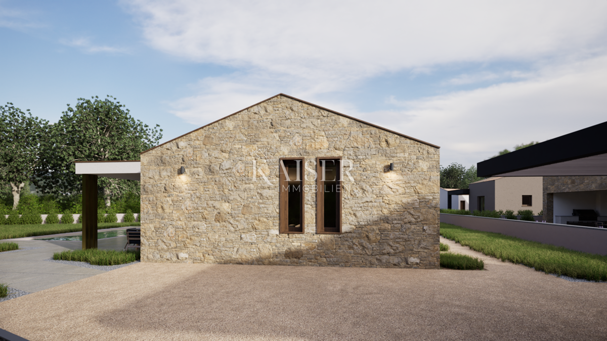 Istra - Barban, nova enonadstropna hiša z bazenom