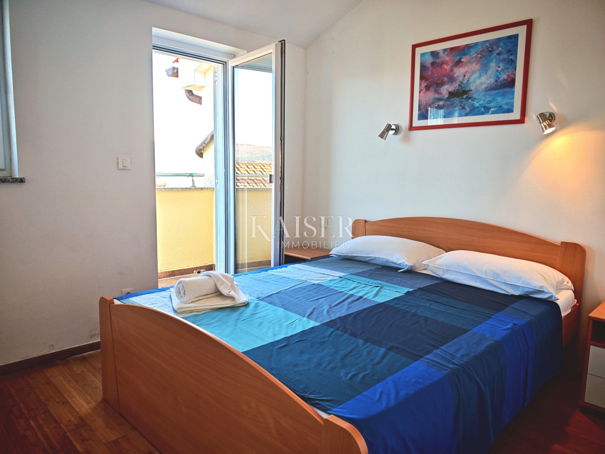 Otok Krk, Čižići - dvosobno stanovanje 55m2, le 60m od morja