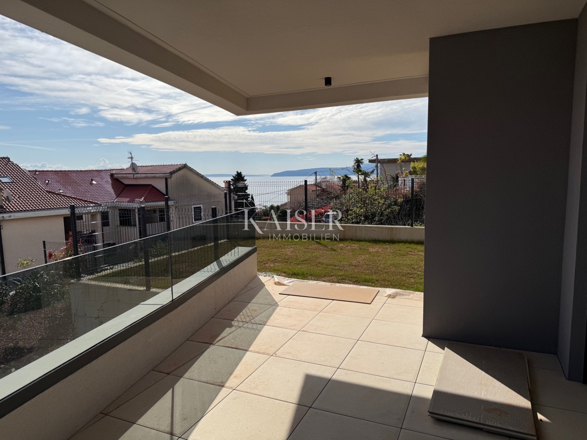 Opatija, Lovran - stanovanje v novogradnji s čudovitim razgledom in vrtom