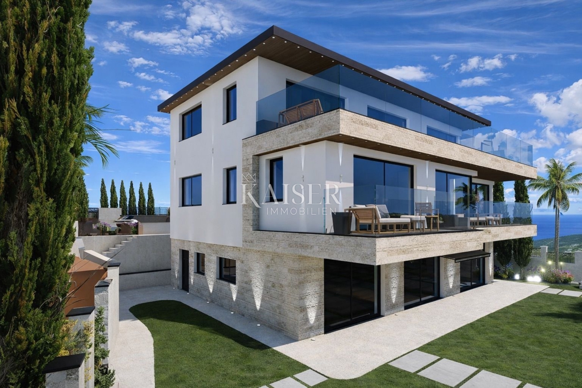 Opatija, Pobri – Luksuzna rezidenca s panoramskim pogledom na morje