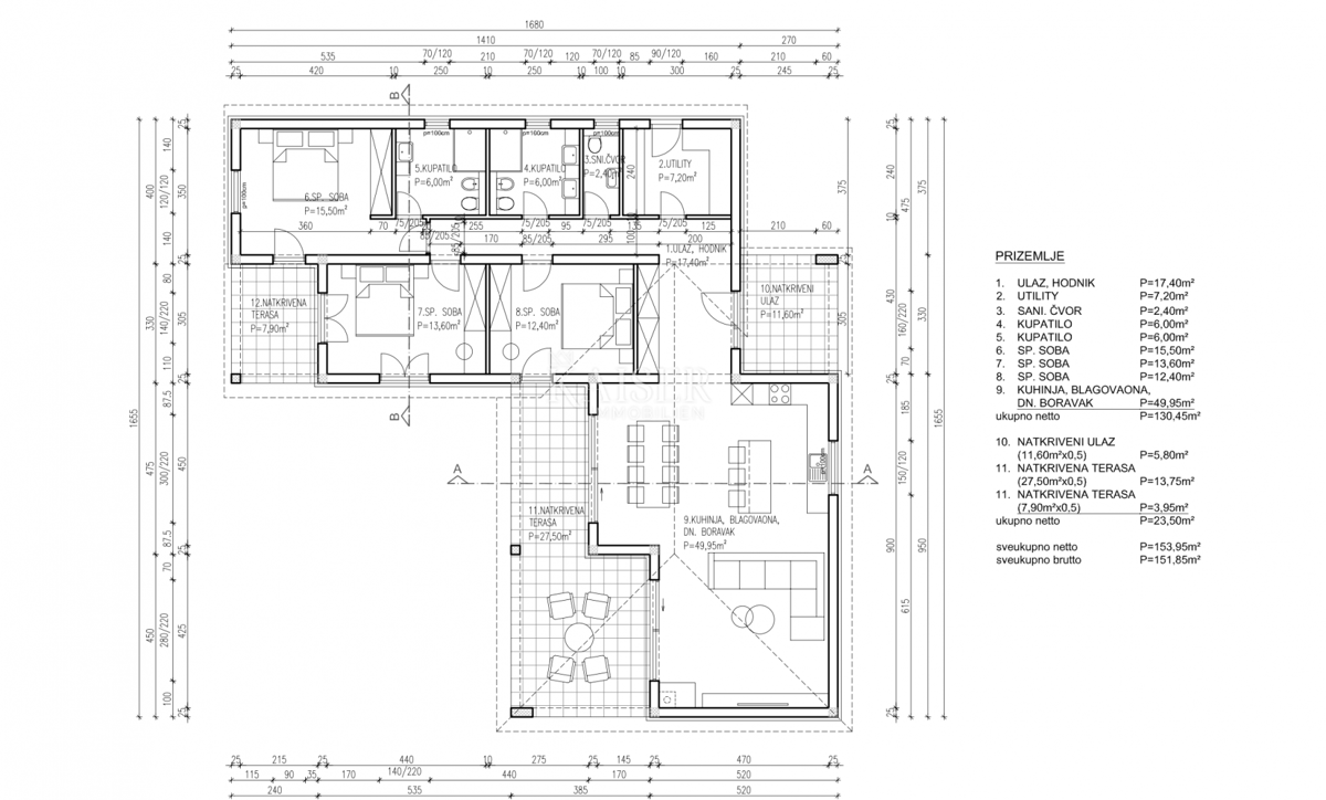 Labin - novogradnja na mirni lokaciji, 150 m2