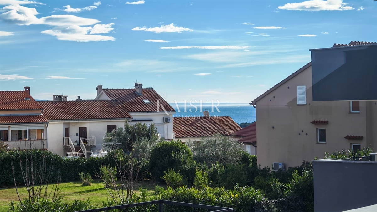 Krk, otok Krk - Penthouse 91m2 s pogledom na morje   