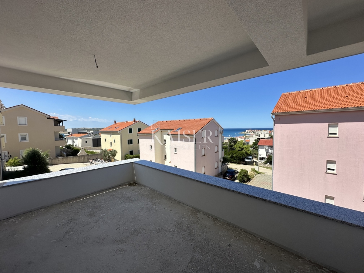 Pag, Povljana - apartmaji v novogradnji, 180 m od plaže
