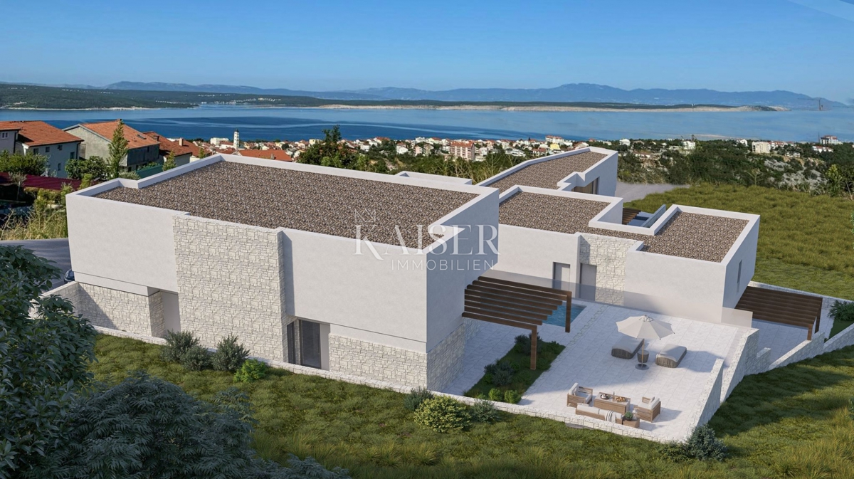 Crikvenica - hiša 95m2 s panoramskim razgledom in bazenom