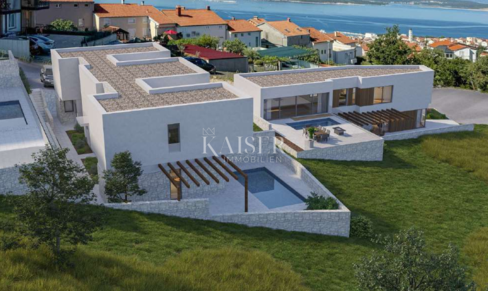 Crikvenica - hiša 95m2 s panoramskim razgledom in bazenom