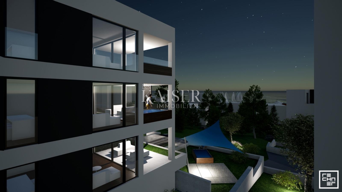 Luksuzno stanovanje v pritličju (Apartma 1) s prostornim zasebnim vrtom, Mandalina - Šibenik