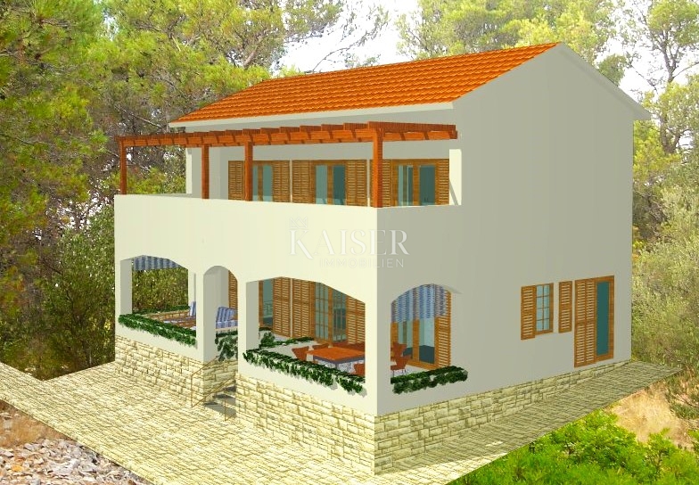 Mali Lošinj, Nerezine - lepo gradbeno zemljišče 640 m2