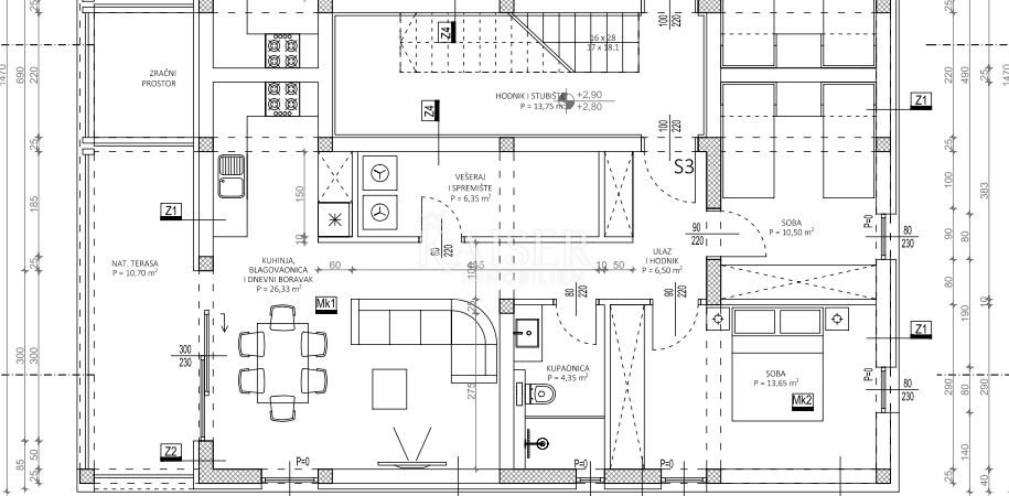 Stanovanje Privlaka, 78,23m2