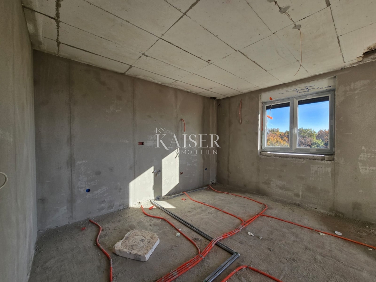 Istra, Medulin - novogradnja, stanovanje s pogledom na morje, 67m2