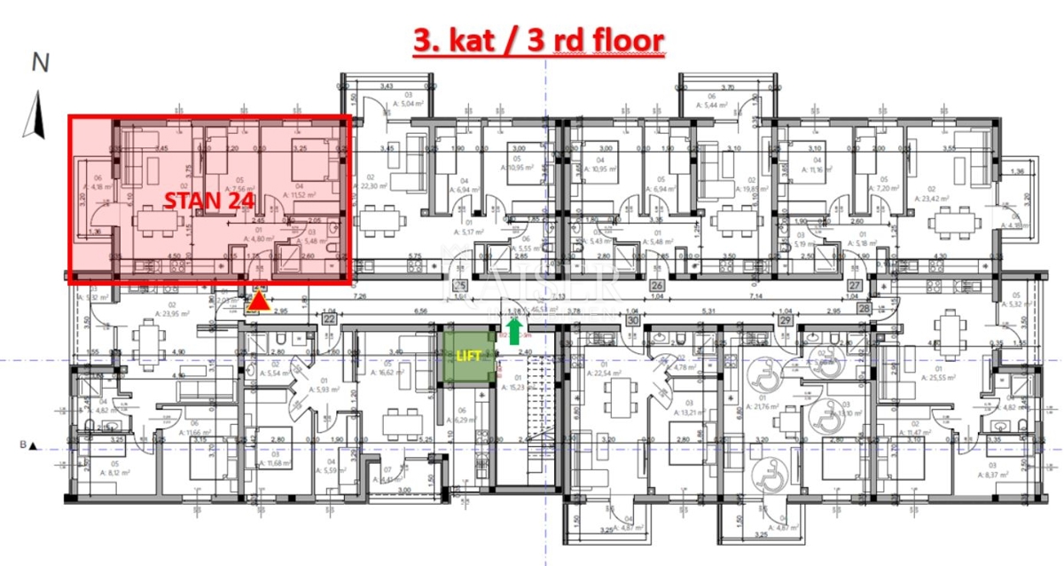 Istra, Pula – moderno dvosobno stanovanje 54m² z balkonom