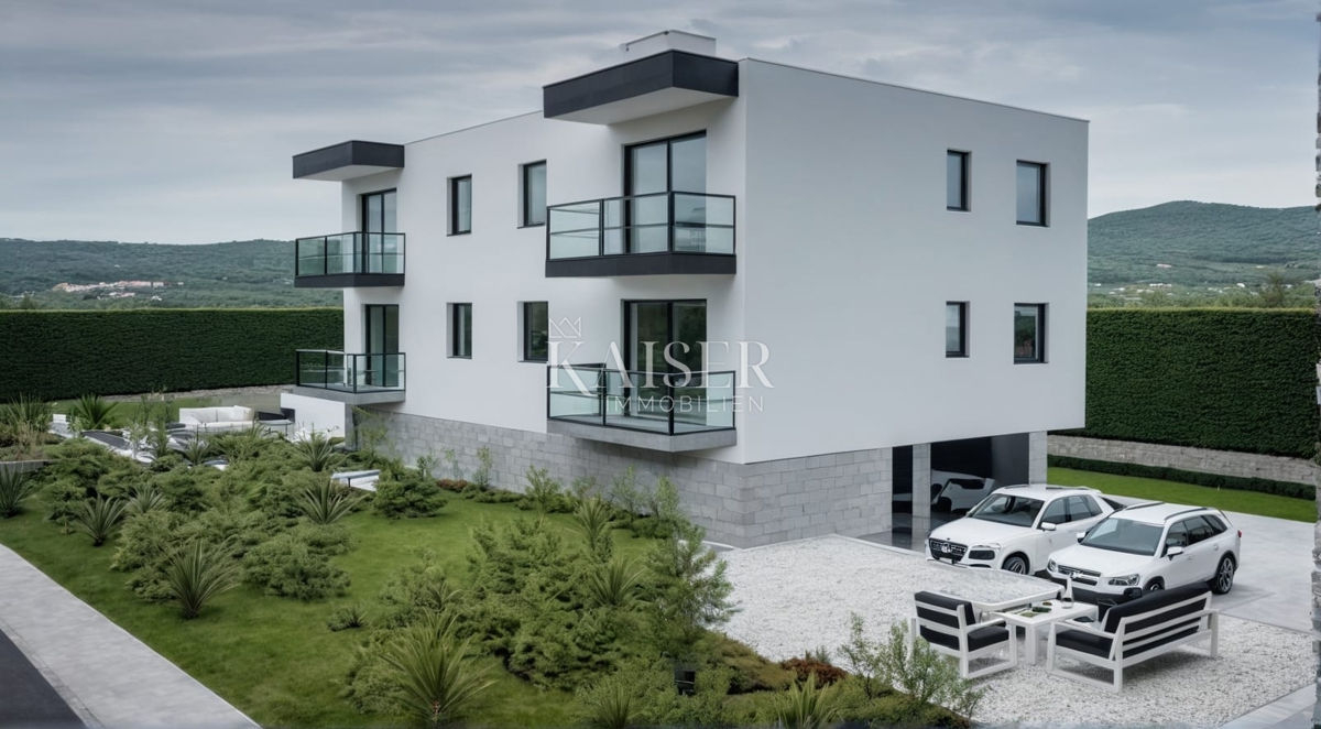 Rijeka, Banderovo - 1 spalnica + dnevna soba 63 m2 v novogradnji