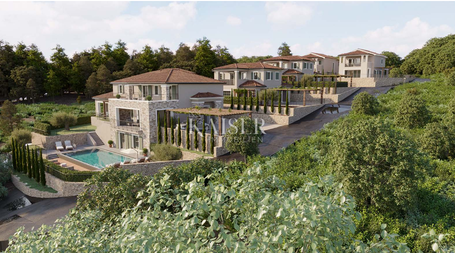 Otok Krk, mediteranska vila z bazenom in pogledom na morje