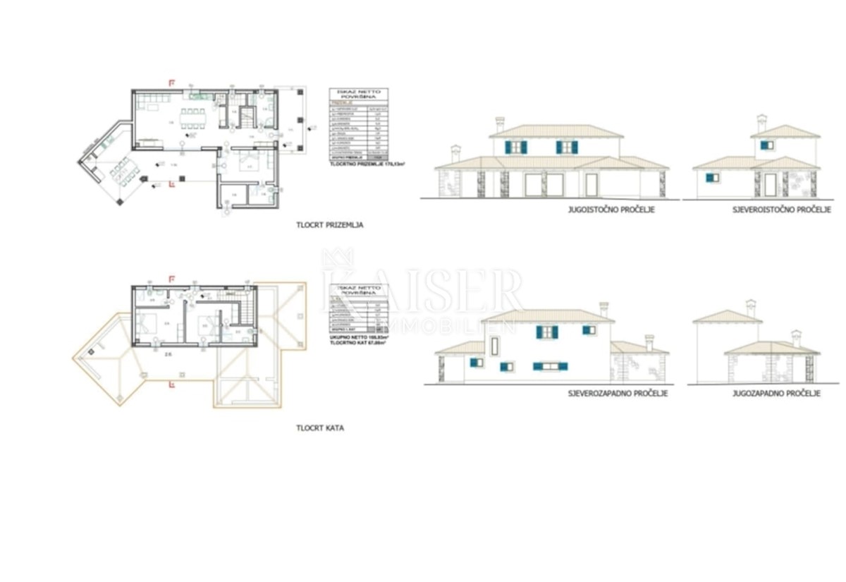 Istra - Kanfanar - Mediteranska hiša z bazenom, 167 m2