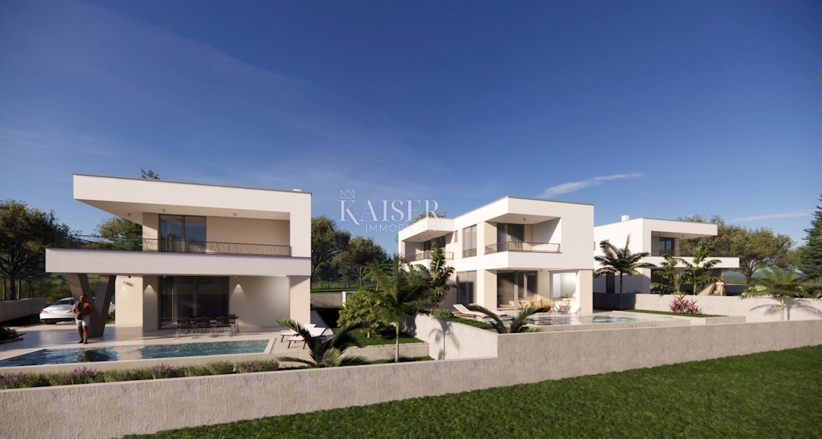 Otok Krk, Brzac - moderna vila z bazenom 165m2