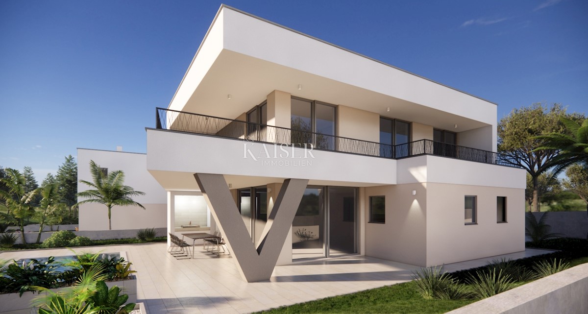 Otok Krk, Brzac - moderna vila z bazenom 165m2