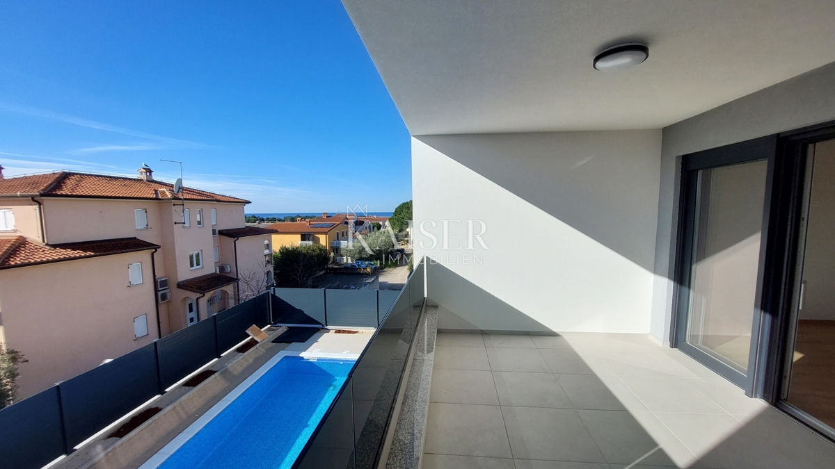 Istra, Novigrad - dvosobno stanovanje z dnevno sobo, 66m2; prvo nadstropje