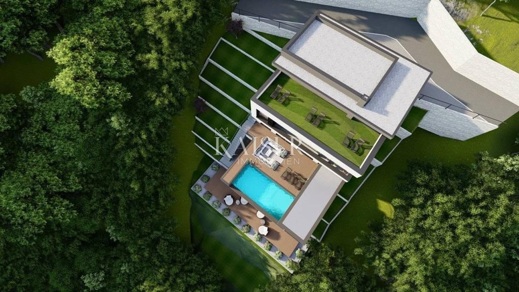  Zazidljivo zemljišče Ičići, Opatija - Okolica, 1.223m2