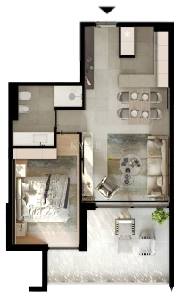 Stanovanje Umag, 58,80m2