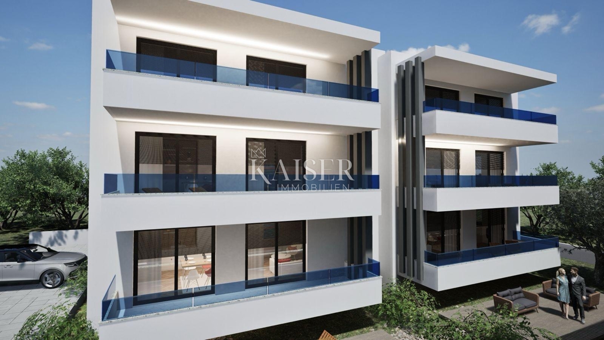 Zadar, Sukošan - penthouse z razgledom, 200 m od plaže