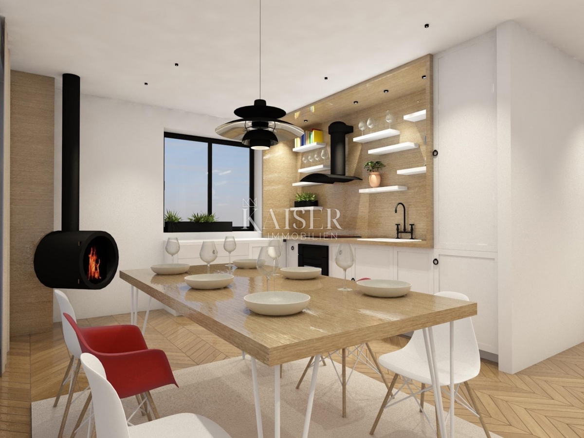 Zadar, Sukošan - penthouse z razgledom, 200 m od plaže