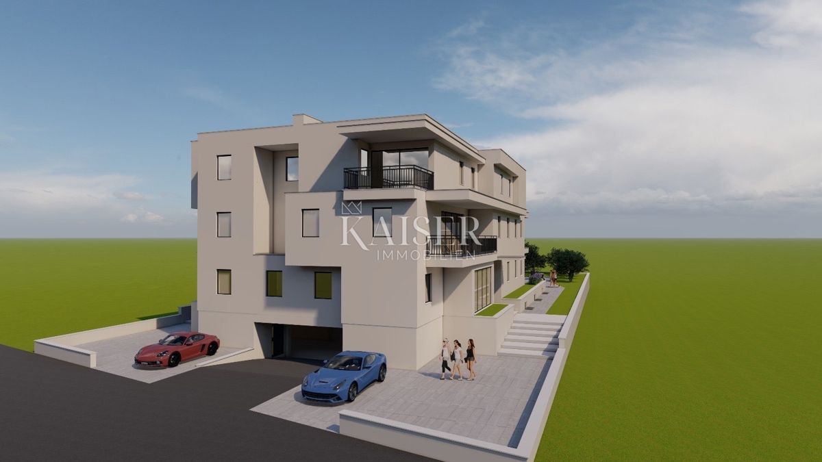 Istra, območje Umaga - stanovanje 82m2, novogradnja 500m od morja