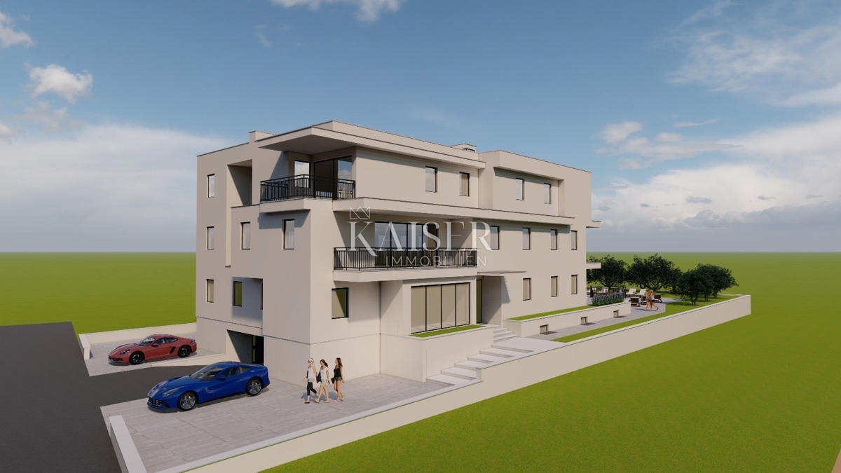 Istra, območje Umaga - stanovanje 82m2, novogradnja 500m od morja