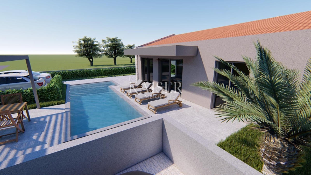 Istra, Vižinada - polpritlična hiša z bazenom