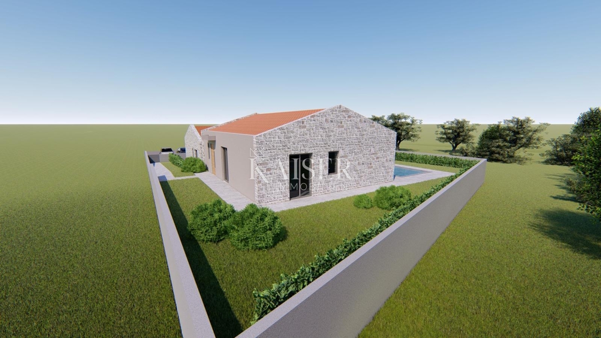 Istra, Vižinada - polpritlična hiša z bazenom