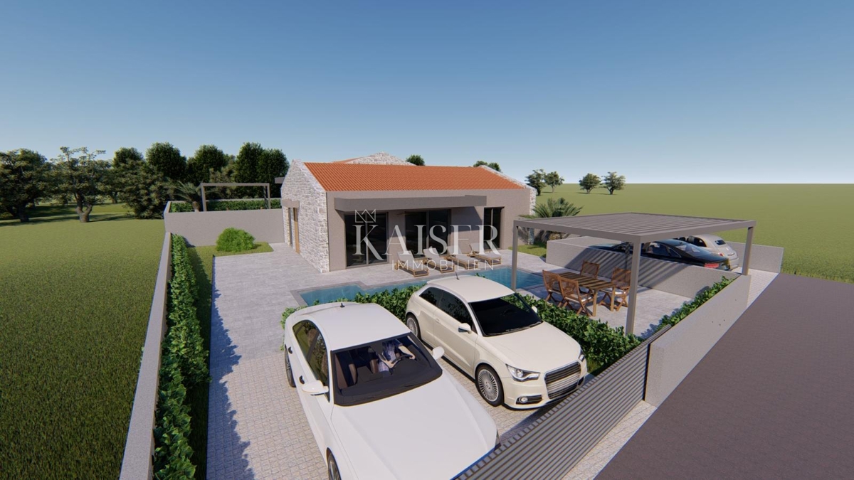 Istra, Vižinada - polpritlična hiša z bazenom