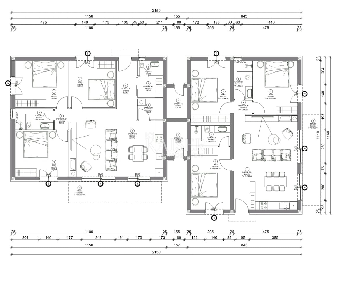 Istra, Vižinada - polpritlična hiša z bazenom