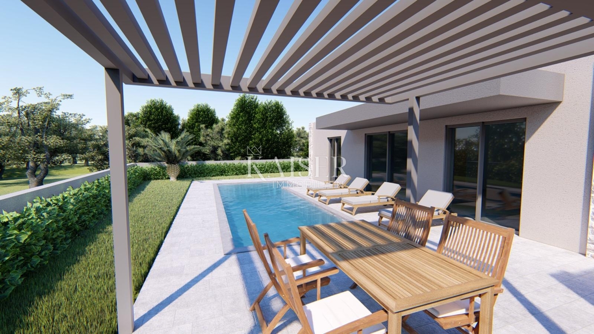 Istra, Vižinada - polpritlična hiša z bazenom