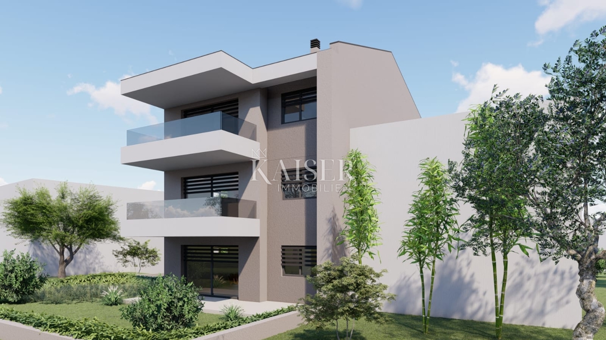 Fažana, Valbandon - dvosobno stanovanje, novogradnja z dvema parkirnima mestoma