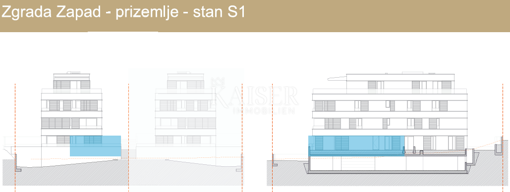 Kaštel Sućurac, Split - Moderno enosobno stanovanje (S1) novogradnja