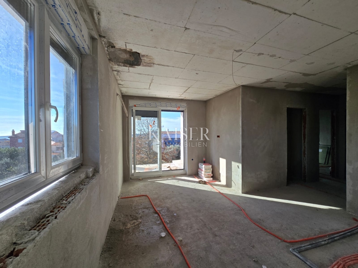 Istra, Medulin - novogradnja, stanovanje s pogledom na morje, 67m2