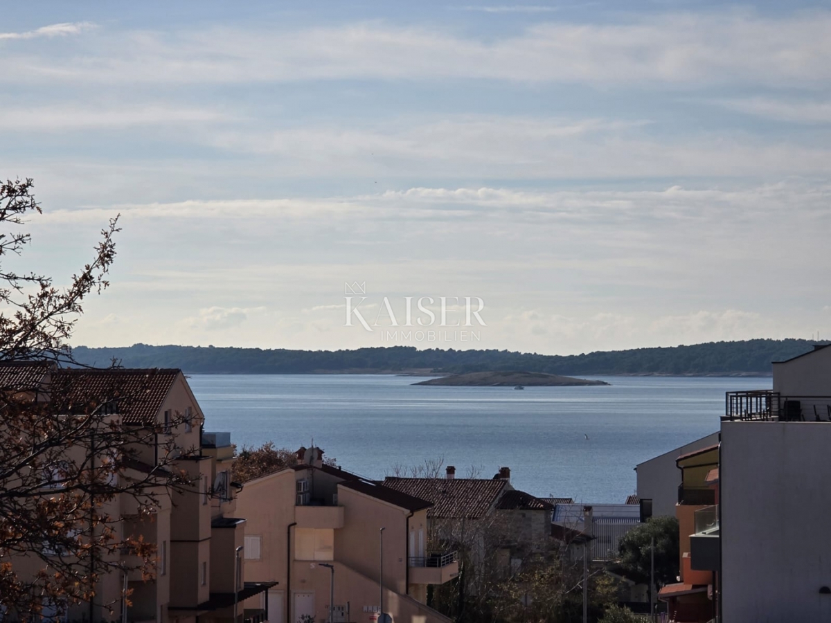 Istra, Medulin - novogradnja, stanovanje s pogledom na morje, 67m2