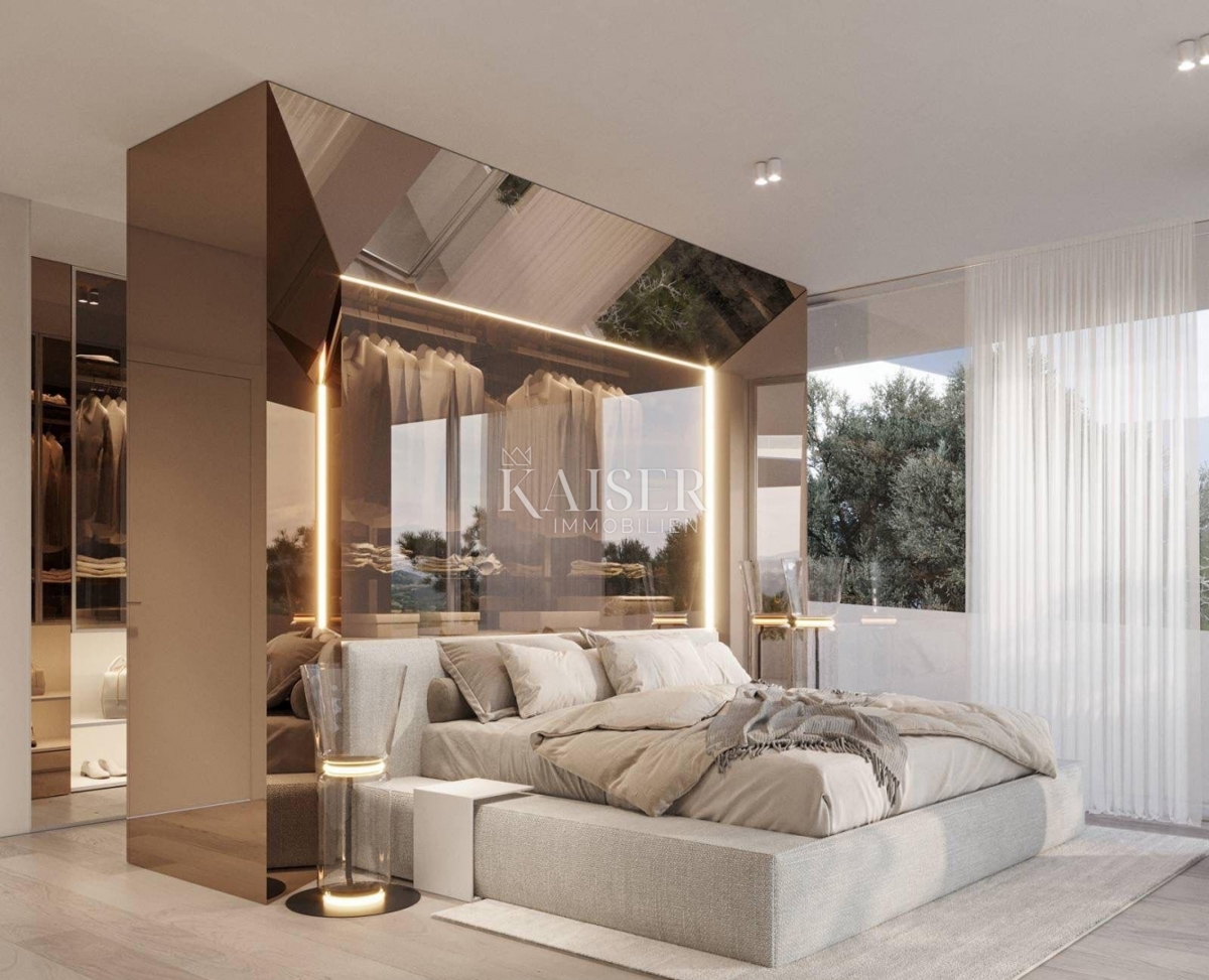 Istra, Plomin - moderna vila s panoramskim razgledom na Kvarnerski zaliv