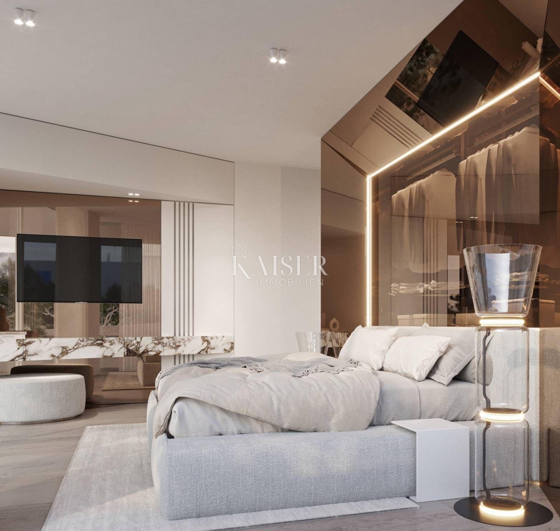 Istra, Plomin - moderna vila s panoramskim razgledom na Kvarnerski zaliv