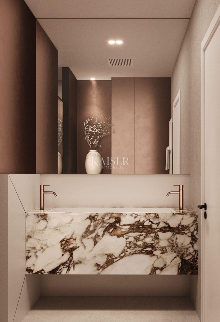 Istra, Plomin - moderna vila s panoramskim razgledom na Kvarnerski zaliv