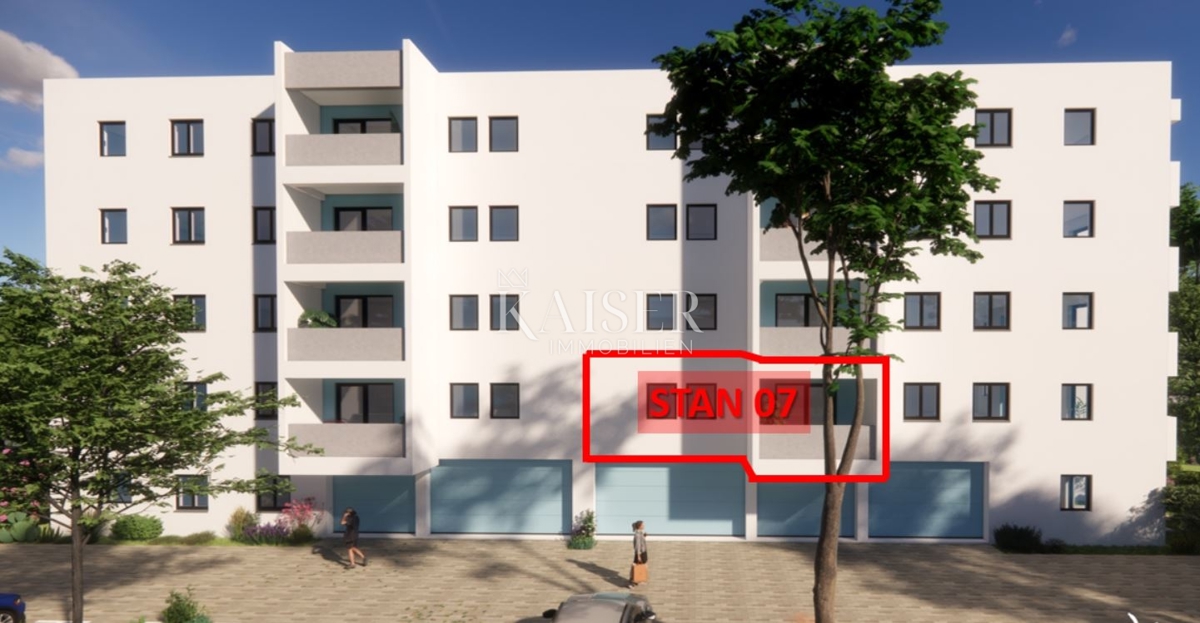 Istra, Pula - dvosobno stanovanje 54m2 v novogradnji z dvigalom