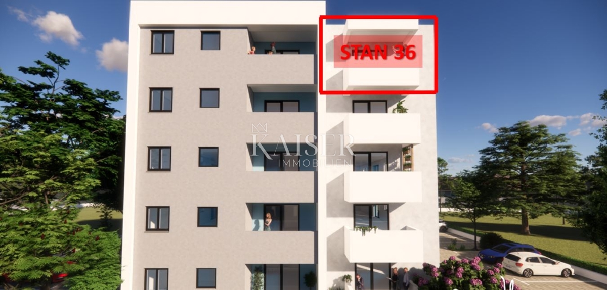 Istra, Pula - dvosobno stanovanje 54m² v moderni novogradnji