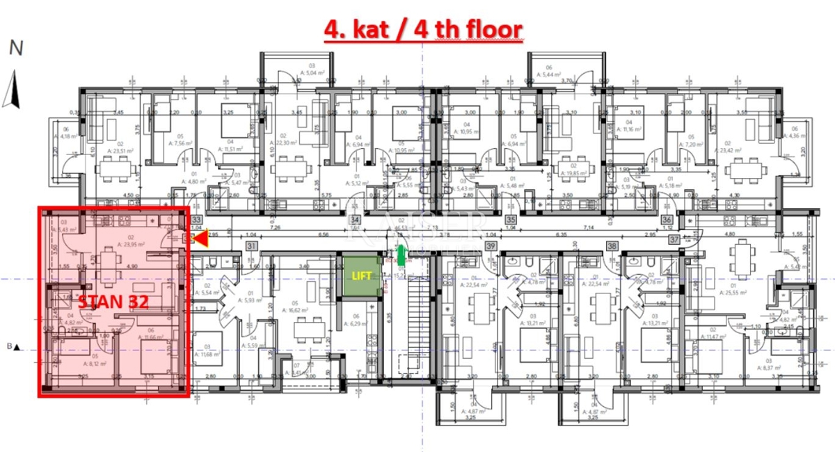 Istra, Pula - dvosobno stanovanje 54m² v moderni novogradnji