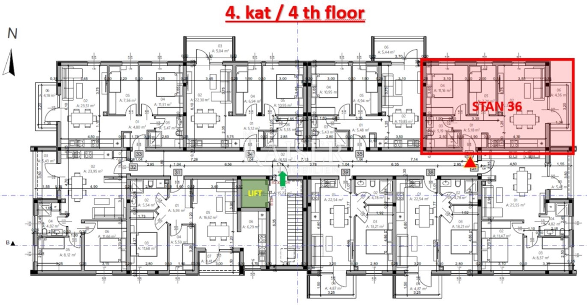 Istra, Pula - dvosobno stanovanje 54m² v moderni novogradnji