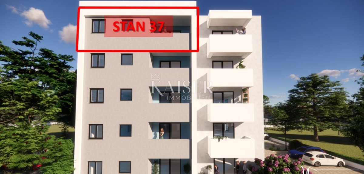 Istra, Pula - dvosobno stanovanje 54m² v moderni novogradnji