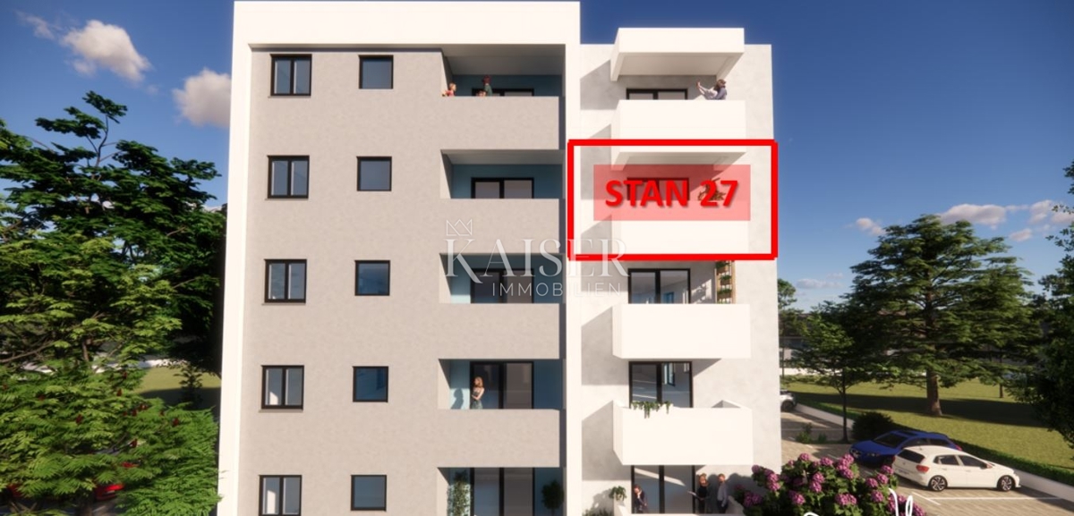 Istra, Pula - dvosobno stanovanje 54m² v moderni novogradnji